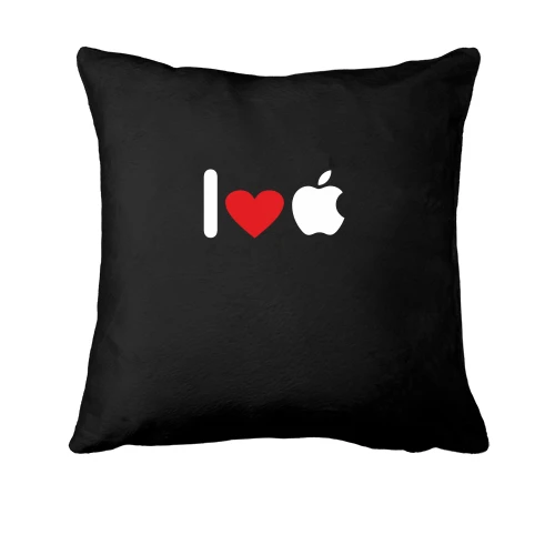 Подушка, Чорний, I love apple