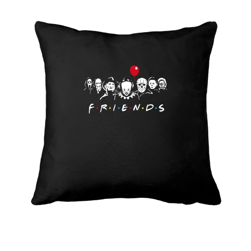 Подушка, Черный, Halloween Friends