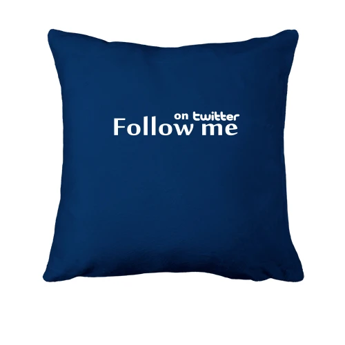 Подушка, Синий, Follow me
