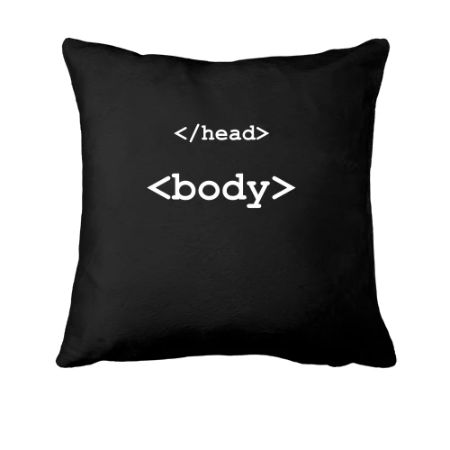 Подушка, Черный, Head Body