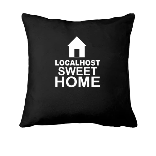 Подушка, Чорний, Localhost Sweet Home