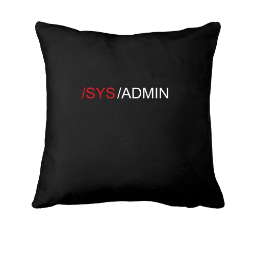 Подушка, Черный, SYS ADMIN