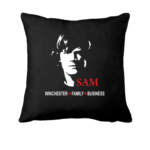 Подушка, Черный, "Sam Winchester"