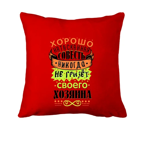 Подушка Хорошо натасканная совесть..