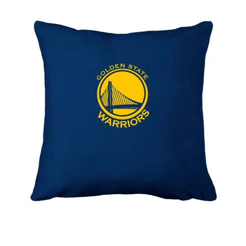 Подушка, Синий, с одноцветным логотипом Golden State Warriors