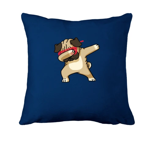 Подушка, Синий, Dabbing Dog