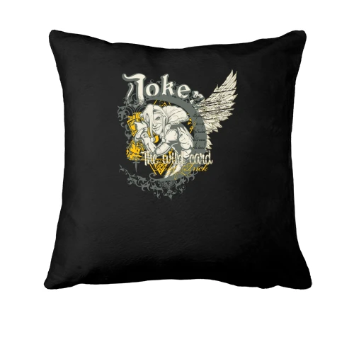 Подушка, Черный, joker the wild card
