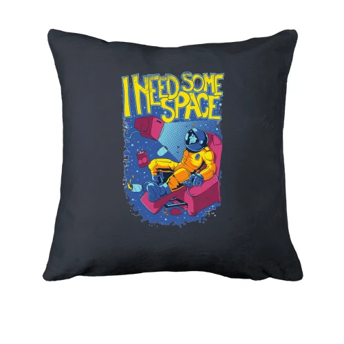 Подушка, Черный, i need some space