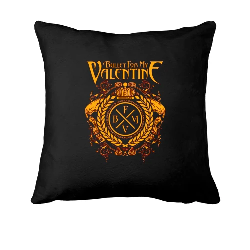 Подушка, Черный, Bullet For My Valentine Crest Logo