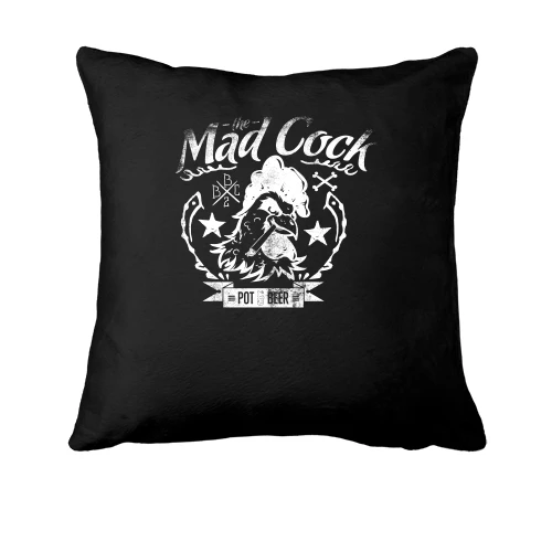 Подушка, Черный, mad cock