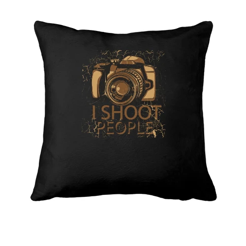 Подушка, Черный, i shoot people