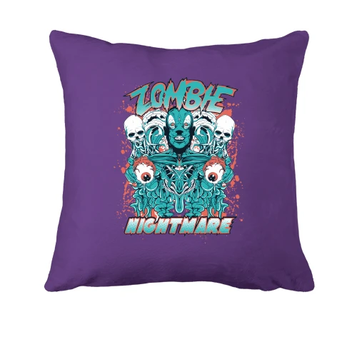 Подушка, Фиолетовый, zombie nightmare