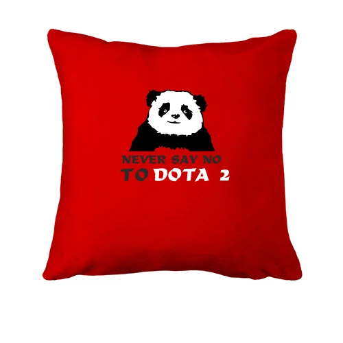 Подушка, Красный, Never say no to DOTA 2