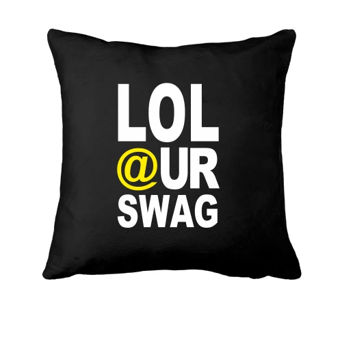 Подушка, Черный, Lol our Swag