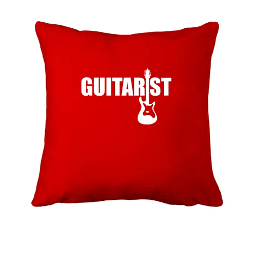 Подушка, Червоний, з гітарою "guitarist"