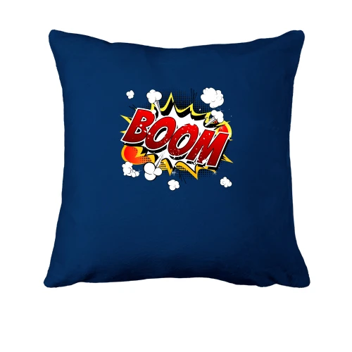 Подушка, Синий, "BOOM"