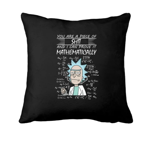 Подушка, Чорний, Rick and Morty - you are pice of ...