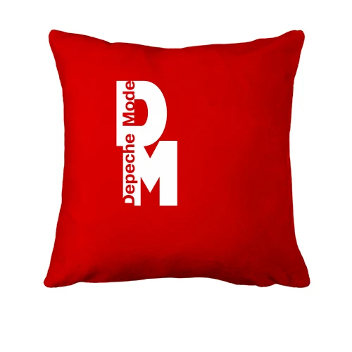 Подушка, Красный, Depeche Mode white