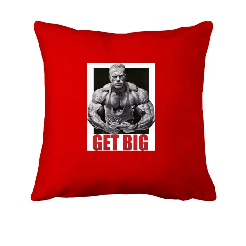 Подушка, Красный, "Get big"