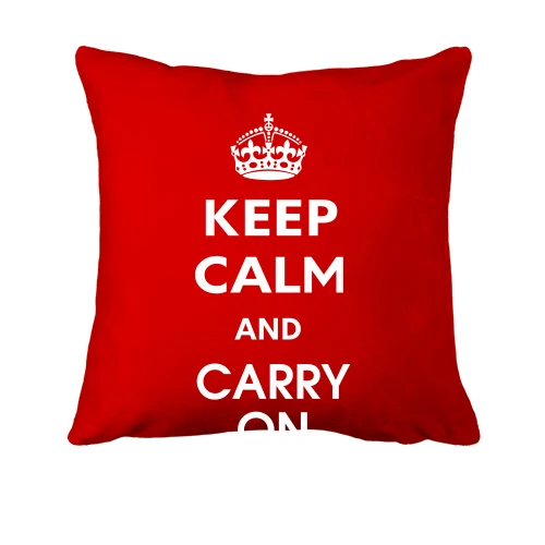 Подушка Keep Calm and Carry On
