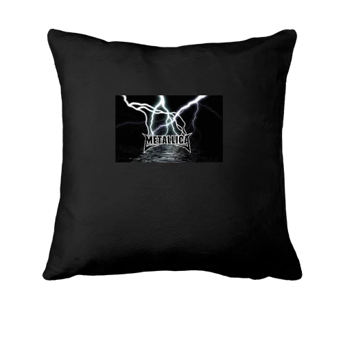 Подушка Metallica (лого, блискавки)