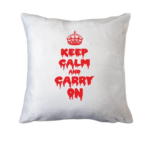 Подушка, Черный, KEEP CALM (Helloween style)