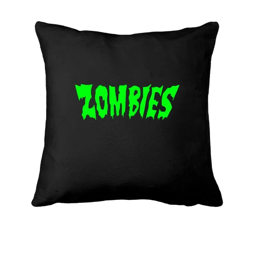 Подушка с надписью Zombies