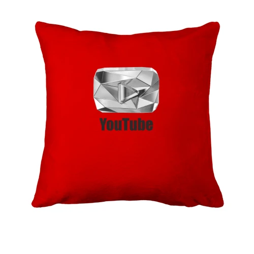 Подушка з діамантовим логотипом YouTube