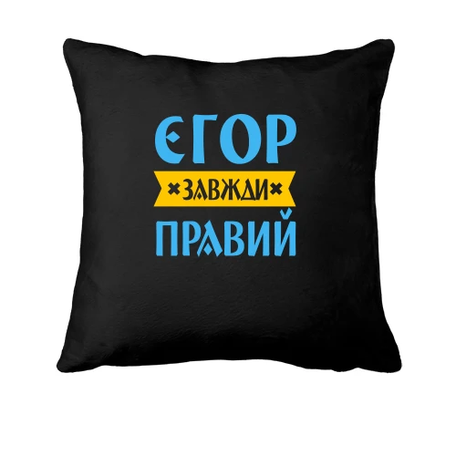 Подушка Єгор завжди правий