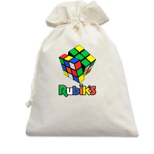 Подарочный мешочек с кубиком Рубика и надписью «Rubik's»
