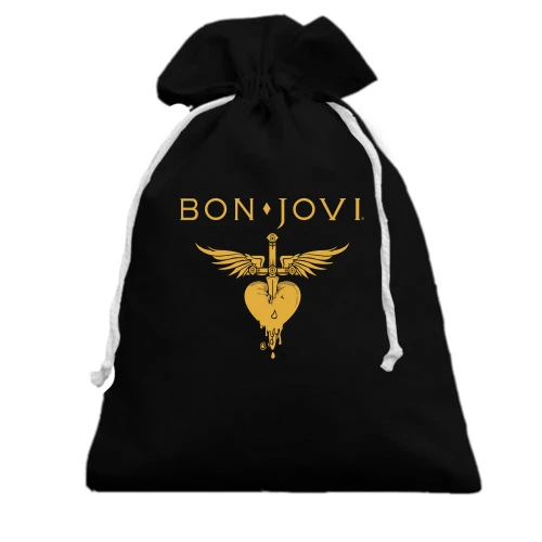 Подарунковий мішечок Bon Jovi gold logo