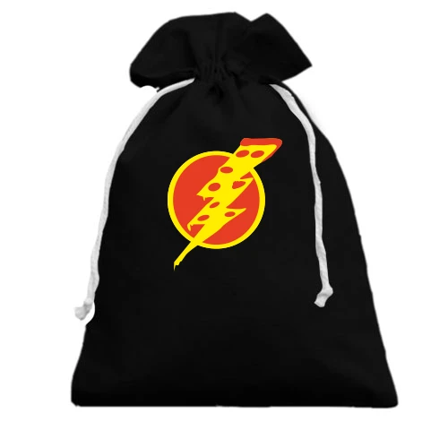 Подарунковий мішечок, Чорний, Flash Pizza