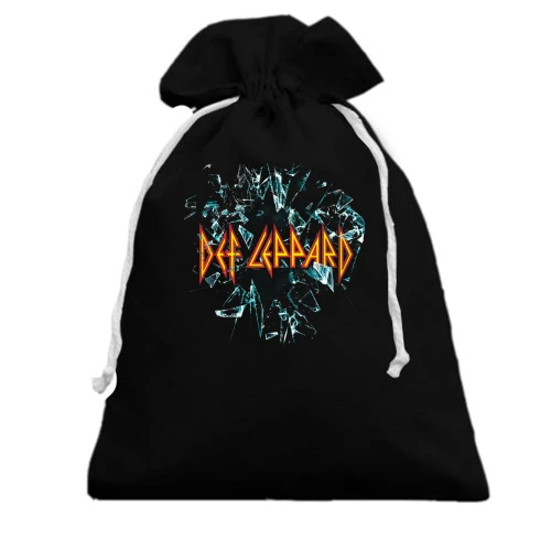 Подарунковий мішечок, Чорний, Def Leppard - Скло