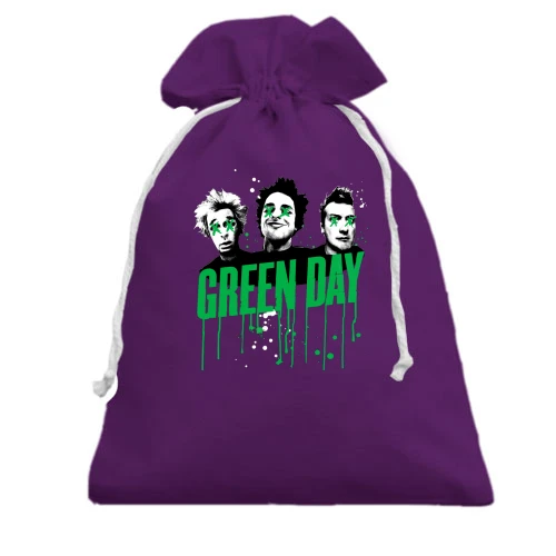 Подарочный мешочек, Фиолетовый, Green day Uno! Dos! Tré!