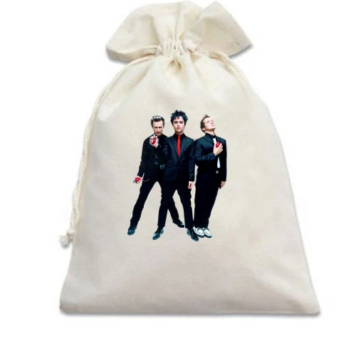 Подарочный мешочек, Белый, Green day с гранатами