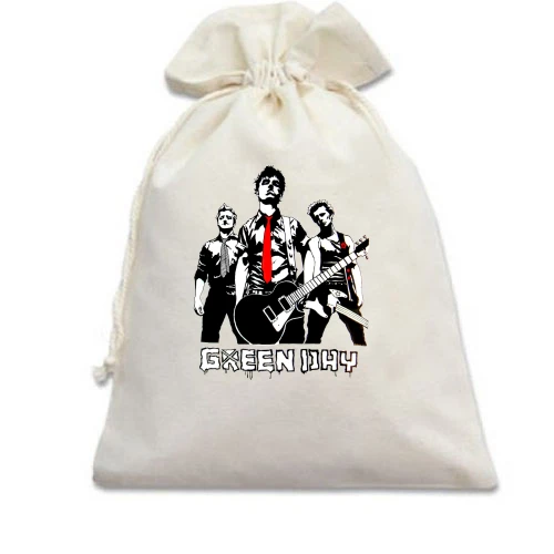 Подарочный мешочек Green day (силуэты)