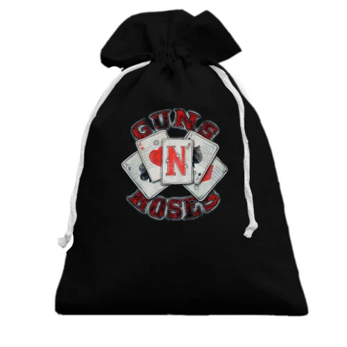Подарунковий мішечок, Чорний, Guns N’ Roses (карти)