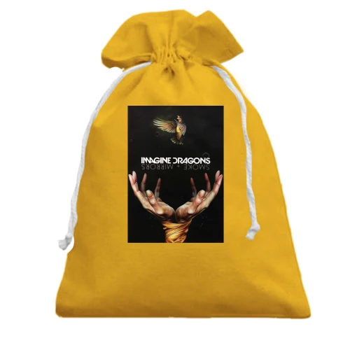 Подарочный мешочек, Желтый, Imagine Dragons Smoke plus Mirrors