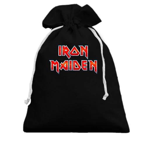 Подарунковий мішечок, чорний, Iron Maiden Logo