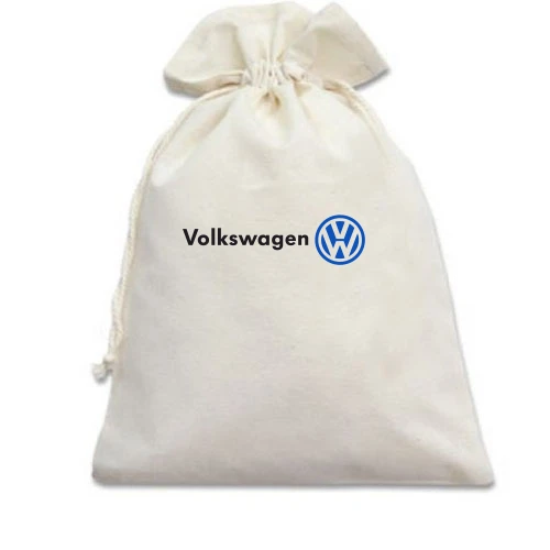 Подарочный мешочек, белый, Volkswagen