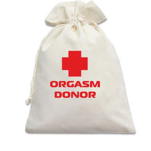 Подарунковий мішечок, Білий, Orgasm donor