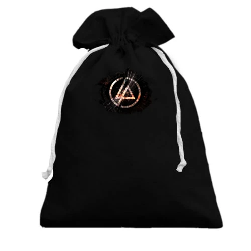Подарочный мешочек, Черный, Linkin Park (стекло)
