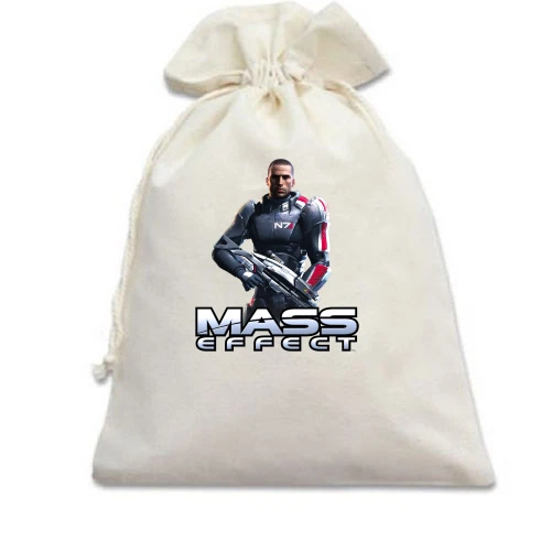 Подарочный мешочек, Белый, Mass Effect Капитан Шепард
