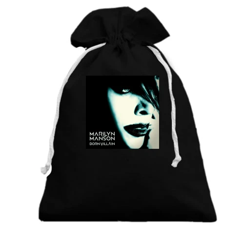 Подарочный мешочек, Черный, Marilyn Manson - Born Villain