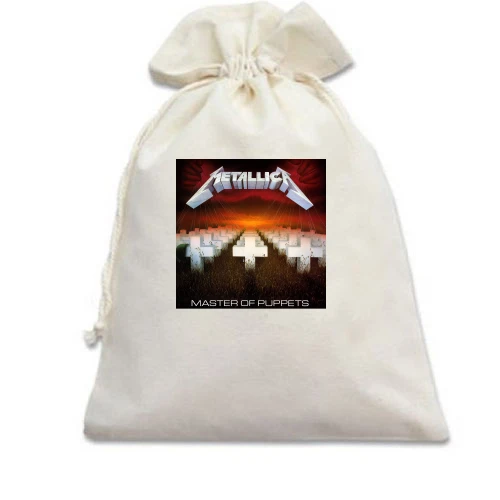 Подарочный мешочек, Голубой, Metallica Master of puppets (2)