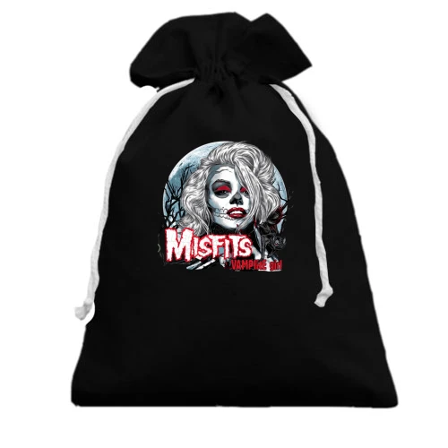 Подарочный мешочек, Черный, Misfits Vampire girl