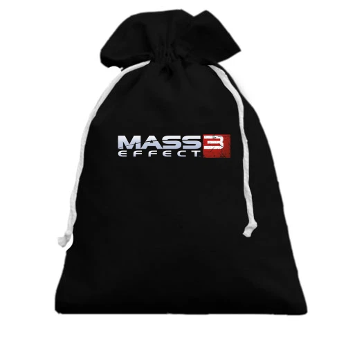 Подарочный мешочек, Черный, Mass Effect 3 Logo