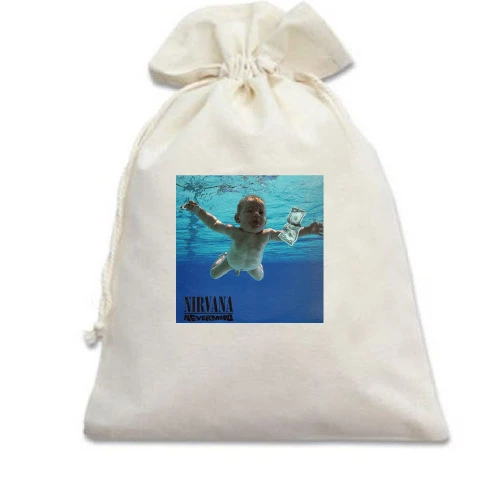 Подарочный мешочек, Белый, Nirvana Nevermind (2)