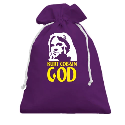 Подарочный мешочек Kurt Cobain is god