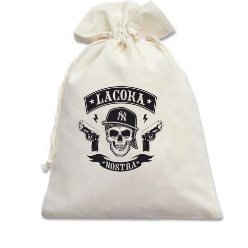 Подарунковий мішечок, Білий, La Coka Nostra